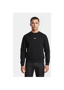 Sweatshirt BOSS Green "Stenson", Herren, Gr. XXL, schwarz (schwarz002), Sweatware, Obermaterial: 62% Baumwolle, 33% Polyester, 5% Elasthan, unifarben, oversize normal, Rundhals, B&uuml;ndchen, Sweatshirts Sweatshirt, oversize fit, Rundhalsausschnitt