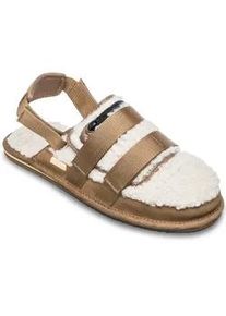 Sandale Quiksilver "After Session Mule", Herren, Gr. 13(46), ermine, Obermaterial:Obermaterial: Textil, Leder, Rei&szlig;verschluss &ndash; Futter: Textil &ndash; Laufsohle: Gummi;, Schuhe Sandale