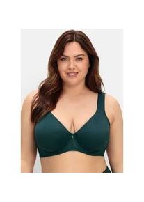 B&uuml;gel-BH sheego, Damen, Gr. 11,5, Cup D, blau (tiefgr&uuml;n), 82% Polyamid, 18% Elasthan, BHs B&uuml;gel-BH