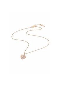 Kette mit Anh&auml;nger "Love", Damen, Gr. onesize, Silber 925 (Sterlingsilber), rosa (rosegold), Collezione Alessandro, Basic, Halsketten, aus 925 Sterling Silber