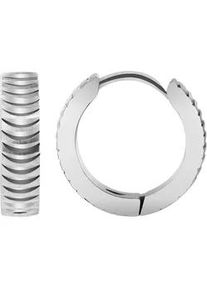 Adelia&acute;s Paar Creolen ADELIA ́S "Damen Creolen aus poliertem Edelstahl &Oslash; 12 mm", silber, Ohrringe, Damen, Damen, Edelstahl