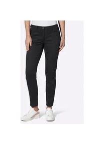 Stretch-Jeans Inspirationen, Damen, Gr. 50, Normalgr&ouml;&szlig;en, schwarz, 96% Baumwolle, 4% Elasthan, unifarben, lang, Jeans