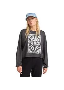 Langarmshirt Billabong "Trip Around", Damen, Gr. XL, schwarz (off schwarz), Obermaterial: 100% Walkfrottier;, Shirts Langarmshirt