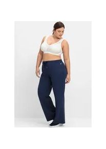 Sport-BH sheego, Damen, Gr. 90, Cup E, wei&szlig;, 90% Polyester, 10% Elasthan, BHs Sport-BH