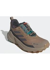 Wanderschuh Adidas TERREX "TERREX TRAILMAKER 2 GORE-TEX SPEED LACE", Herren, Gr. 42, grau (cardboard, grau five, carbon), Synthetik, Textil, Schuhe Wanderschuh, wasserdicht