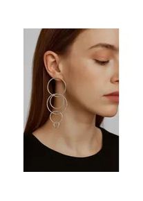 Paar Ohrstecker "Infinity Loops", Damen, Gr. Messing, silber, Collezione Alessandro, Ohrringe