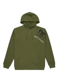 Hoodie DC Shoes "Solid Lefty", Herren, Gr. M, bronze gr&uuml;n, Obermaterial: 55% Walkfrottier, 25% Walkfrottier, 20% Microfaser;, Sweatshirts Hoodie