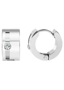 Adelia&acute;s Paar Creolen ADELIA ́S "Damen Creolen aus poliertem Edelstahl &Oslash; 9 mm", silber, Ohrringe, Damen, Damen, Edelstahl