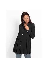 Langarmbluse Inspirationen, Damen, Gr. 36, schwarz, 100% Polyester, unifarben, Blusen