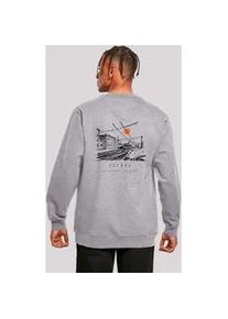 Sweatshirt F4NT4STIC "Escape Discover the World Town Train Station", Herren, Gr. XXL, grau (erdgrau), Obermaterial: 50% Baumwolle, 50% Polyester, regular fit, Rundhals, ohne B&uuml;ndchen, Sweatshirts Sweatshirt, Premium Qualit&auml;t, ESCAPE Collection