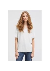 Smith & Soul Kurzarmpullover SMITH & SOUL, Damen, Gr. L, beige (sand), Feinstrick, Material: 50% Baumwolle, 50% Polyester, unifarben, slim fit normal, Rundhals, eingesetzt gerader Abschluss, Pullover, aus Feinstrick