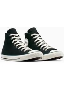 Sneaker Converse "CHUCK TAYLOR ALL STAR", Damen, Gr. 42, schwarz (schwarz, schwarzly jaded, egret), Leder, Schuhe Sneaker