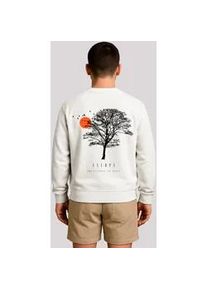 Sweatshirt F4NT4STIC "Escape Discover the World Tree Birds", Herren, Gr. M, wei&szlig; (off, wei&szlig;), Obermaterial: 80% Baumwolle, 20% Polyester, regular fit, Rundhals, ohne B&uuml;ndchen, Sweatshirts Sweatshirt, Premium Qualit&auml;t, ESCAPE Collection