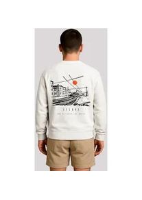 Sweatshirt F4NT4STIC "Escape Discover the World Town Train Station", Herren, Gr. M, off, wei&szlig;, Obermaterial: 80% Baumwolle, 20% Polyester, regular fit, Rundhals, ohne B&uuml;ndchen, Sweatshirts Sweatshirt, Premium Qualit&auml;t, ESCAPE Collection