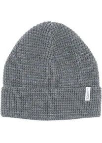 Strickm&uuml;tze MaxiMo, Jungen, Gr. 51, grau (dunkelgraumeliert), Strick, Materialmix, unifarben, M&uuml;tzen Strickm&uuml;tze, Wollanteil, gef&uuml;ttert, breiter Umschlag