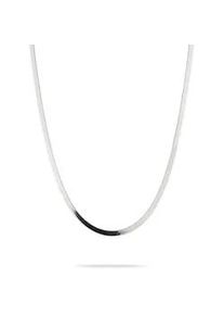 Kette ohne Anh&auml;nger Liebeskind Berlin "Schmuck Geschenk Edelstahl Halskette The Long Sleek", silber (edelstahlfarben), Halsketten, Damen, Edelstahl, L: 45 B: 3mm, B:3mm