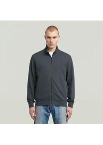 G-Star Raw Sweatjacke G-STAR "Nifous Zip Thru", Herren, Gr. M, india ink, Sweatware, Obermaterial: 58% Baumwolle, 42% Polyester, regular fit, Rippb&uuml;ndchen, Sweatjacken Sweatjacke