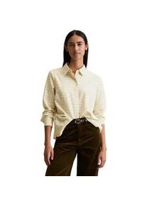 Marc O'Polo Langarmbluse MARC O'POLO DENIM "in softer Flanell-Qualit&auml;t", Damen, Gr. L, sanftes wei&szlig;, Obermaterial: 100% Baumwolle, kariert, regular fit normal, Manschette, Blusen