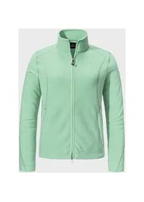 Sch&ouml;ffel Fleecejacke SCH&Ouml;FFEL "Fleece Jacket Leona3", Damen, Gr. 40, gr&uuml;n (6305, gr&uuml;n), Oberstoff: 100% Polyester, regular fit, hoch geschlossener Ausschnitt, Jacken Fleecejacke