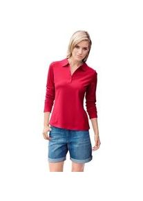 Poloshirt "Poloshirt", Damen, Gr. 50, rot, 95% Baumwolle, 5% Elasthan, B.C. Best Connections by Heine, unifarben, Shirts