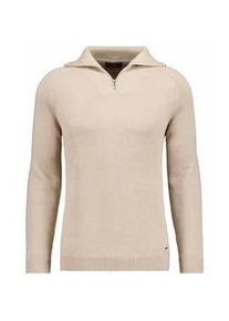 Troyer Ragman, Herren, Gr. 54, beige, 100% Baumwolle, hoch geschlossener Ausschnitt, Pullover Troyer