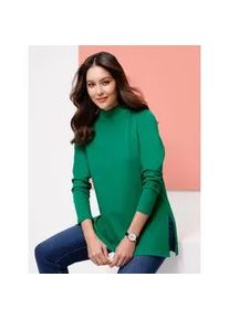 Longshirt Classic Basics "Longshirt", Damen, Gr. 52, gr&uuml;n, 100% Baumwolle, unifarben, Shirts Longshirt