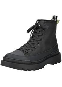 Schn&uuml;rstiefelette sneaky steve "sneaky steve Stiefelette Nylon", Herren, Gr. 43, schwarz, Textil, Schuhe Schn&uuml;rstiefelette