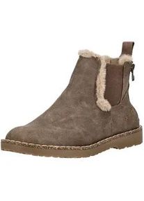 Stiefelette Blowfish "Blowfish Stiefelette Lederimitat/Textil", Damen, Gr. 38, beige (taupe), Lederimitat, Textil, Schuhe Stiefelette