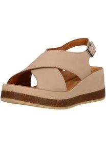 Sandale Clarks "Kassanda", Damen, Gr. 38, beige, Schuhe Sandale, mit bequemem geformtem Fu&szlig;bett