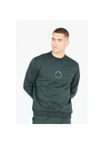 Sweatshirt Virtus "Harwick", Herren, Gr. L, gr&uuml;n (dunkelgr&uuml;n), 45% Polyester, 35% Baumwolle, 20% Polyester, unifarben, normal, Rundhals, Sweatshirts Sweatshirt, Mit recycelten Materialien