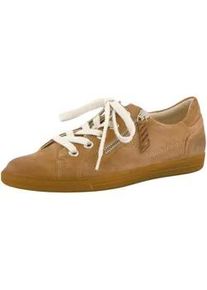 Sneaker Paul Green "Paul Green Sneaker Veloursleder", Damen, Gr. 39, braun (hellbraun), Veloursleder, Schuhe Sneaker