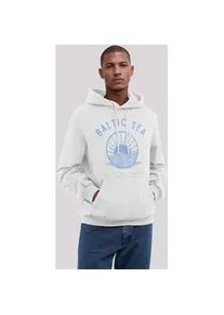 Kapuzenpullover F4NT4STIC "Baltic Sea Knut und Jan", Herren, Gr. XS, wei&szlig; (off, wei&szlig;), Obermaterial: 80% Baumwolle, 20% Polyester, relaxed fit, Pullover Kapuzenpullover, Osteee Kollektion, Urlaub, Ahoi Moin