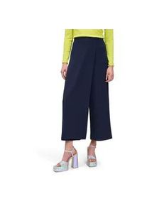 Stoffhose Cartoon "Damen mit weitem Bein", Damen, Gr. 38, Normalgr&ouml;&szlig;en, blau (dunkelblau), Obermaterial: 95% Polyester, 05% Elasthan, gerade 7/8-L&auml;nge, Hosen Stoffhose