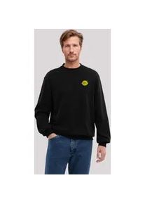 Sweatshirt F4NT4STIC "Lemon Cute Face Bestickt", Herren, Gr. XS, schwarz, Obermaterial: 80% Baumwolle, 20% Polyester, regular fit, Rundhals, ohne B&uuml;ndchen, Sweatshirts Sweatshirt, Premium Qualit&auml;t