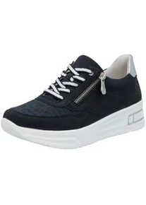 Sneaker Rieker "Rieker Sneaker Synthetik", Damen, Gr. 39, pazifik, Synthetik, Schuhe Sneaker