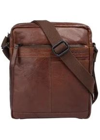 SPIKES & SPARROW Umh&auml;ngetasche SPIKES & SPARROW, Damen, Gr. B/H/T: 26cm x 21cm x 5cm onesize, braun (cognac), Leder, unifarben, Taschen Umh&auml;ngetasche, echt Leder