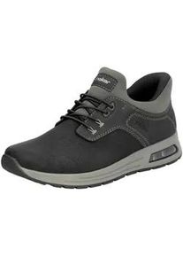 Sneaker Rieker "Rieker Sneaker Lederimitat", Herren, Gr. 44, schwarz (schwarz, grau), Lederimitat, Schuhe Sneaker