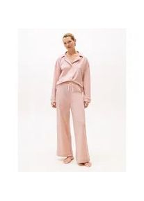 Pyjama, Damen, Gr. L (40), pink (foggy pink), Jersey, Obermaterial: 57% Baumwolle, 38% Modal, 5% Elasthan, Tommy Hilfiger UNDERWEAR, Homewear-Sets Pyjama, im Hemdblusenlook