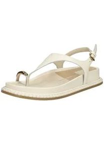 Zehentrenner Dolce Vita "Dolce Vita Sandalen Leder", Damen, Gr. 39, wei&szlig;, Leder, Schuhe Zehentrenner