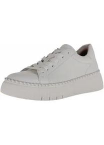 Sneaker Gabor "Gabor Sneaker Nappaleder", Damen, Gr. 40, wei&szlig;, Nappaleder, Schuhe Sneaker