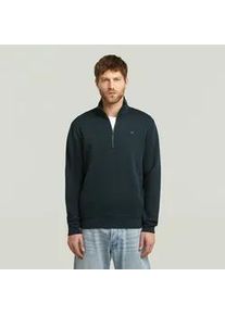 G-Star Raw Sweatshirt G-STAR "Premium Core Half Zip", Herren, Gr. L, salute, Sweatware, Obermaterial: 55% Baumwolle, 45% Polyester, unifarben, regular fit normal, Rundhals, Rippb&uuml;ndchen, Sweatshirts Sweatshirt, mit Stehkragen