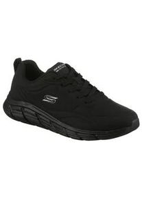 Sneaker Skechers "BOBS B FLEX LO", Damen, Gr. 37, schwarz, Lederimitat, unifarben mit Farbeinsatz, Schuhe Sneaker, Praxisschuh, Freizeitschuh, Sportschuh mit Memory Foam