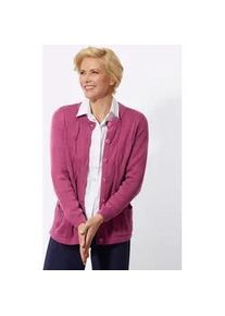 Classic Dog Strickjacke CLASSIC, Damen, Gr. 44, lila (erika), 100% Polyacryl, unifarben, Strickjacken Strickjacke