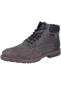 Schn&uuml;rstiefelette Rieker "Rieker Stiefelette Leder", Herren, Gr. 42, asphalt, Leder, Schuhe Schn&uuml;rstiefelette