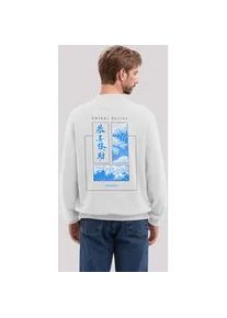 Sweatshirt F4NT4STIC "Shibui Series Japan Streetstyle", Herren, Gr. S, wei&szlig; (off, wei&szlig;), Obermaterial: 80% Baumwolle, 20% Polyester, regular fit, Rundhals, ohne B&uuml;ndchen, Sweatshirts Sweatshirt, Japan Streetwear Styles