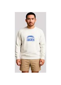 Sweatshirt F4NT4STIC "Retro Car Japanese Streetstyle", Herren, Gr. M, off, wei&szlig;, Obermaterial: 80% Baumwolle, 20% Polyester, regular fit, Rundhals, ohne B&uuml;ndchen, Sweatshirts Sweatshirt, Japan Streetwear Styles