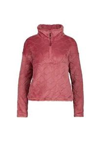 alife and kickin Sweatshirt ALIFE & KICKIN "Damen LilianAK G", Damen, Gr. M, rot (astro dust), 100% Polyester, weit h&uuml;ftlang, elastischer Bund, Sweatshirts Sweatshirt, Kuschliger Teddy Pullover mit zwei seitlichen Eingriffstaschen