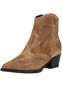 Bikerboots Nero Giardini "Nero Giardini Stiefelette Veloursleder", Damen, Gr. 38, braun, Veloursleder, Schuhe Bikerboots