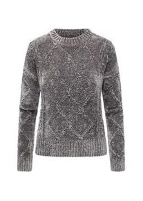 Strickpullover Ragwear "Jannina", Damen, Gr. S (36), grau, Material: 100% Polyester, gerade h&uuml;ftbedeckend, Rundhals, &Auml;rmel ohne &Auml;rmelschlitz Rippb&uuml;ndchen, Pullover Strickpullover, Gestrickter gemusterter Pullover