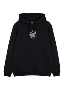 Hoodie Santa Cruz "BURNT OPUS FRONT HOOD", Herren, Gr. M, schwarz, Obermaterial: 80% Baumwolle, 20% Polyester, Sweatshirts Hoodie